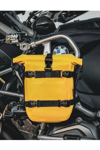 Prémiová Motocyklová Taška Bumper Shark Rider z PVC materiálu, Žltá 37×19×10cm