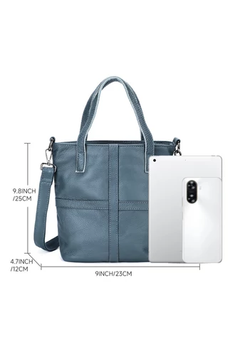 Kabelka/Crossbody Taška 2v1 z Pravej Kože, Multifunkčná, Čierna, 25×23×12cm