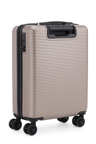 Palubný Kufor Wizzair s Tvrdými Stenami s Odnímateľnými Kolieskami, Bonluo, Šampanská farba 55×40×20cm