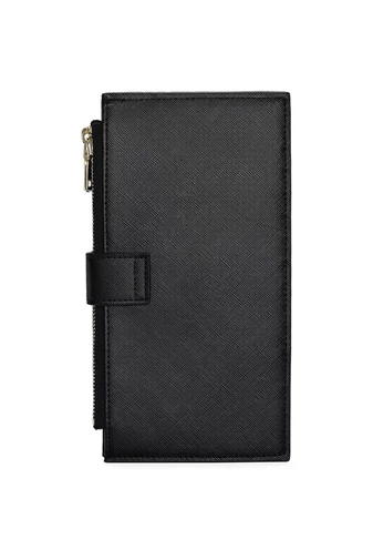 Dámska Peňaženka RFID z PU kože so 16 priehradkami na karty, Čierna 19,5×11×2cm
