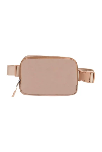 Nepremokavá Taška/Ľadvinka z polyesteru s protišmykovým vreckom a nastaviteľným popruhom Bonluo Khaki 21×12,5cm