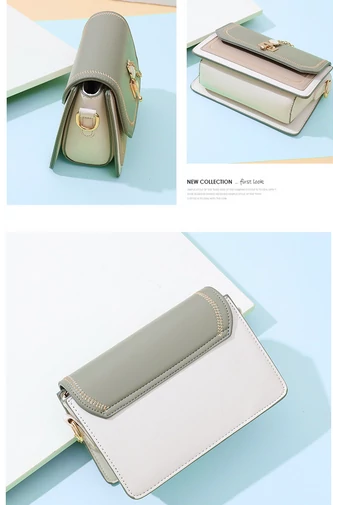 Crossbody Kabelka Elegantná z PU Kože, s Dvoma Typmi Popruhov, Bonluo Zelená 14×21×8cm