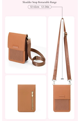 Mini Multifunkčná Crossbody Kabelka z PU kože, Elegantný Dizajn, Bonluo, Svetlomodrá 19×12,5×6cm