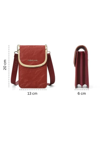 Crossbody Kabelka Multifunkčná s Kompaktným a Elegantným Dizajnom, Bonluo, Hnedá 20×13×6cm