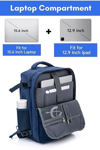  Multifunkčný Batoh Tmavomodrý Bonluo s veľkosťou pre 15,6-palcový laptop Wizzair 40*30*20cm