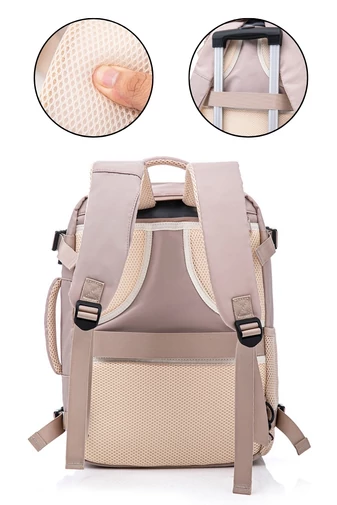 Multifunkčný Batoh Khaki Bonluo s veľkosťou pre 15,6-palcový laptop Wizzair 40*30*20cm