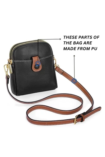Zelená mini crossbody kabelka Bonluo vyrobená z prírodnej kože Veľkosť (20*14*8cm)