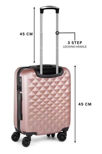 Kufor Wizzair Ryanair s Tvrdými Stenami, Odnímateľnými Kolieskami Bonluo Šampanská farba 40x30x20