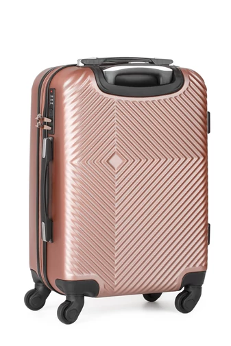 Súprava Rosegold Kufrov z ABS Materiálu s Tvrdými Stenami a TSA Zámkom