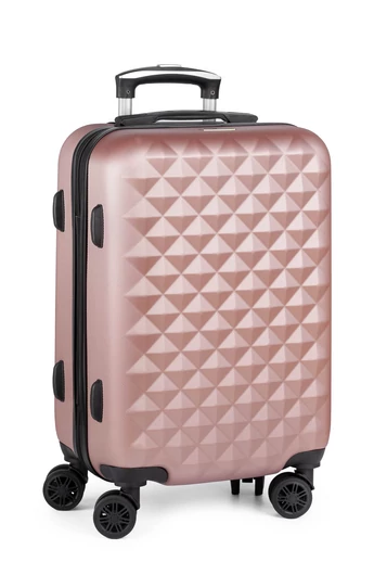 Ružovo Zlatý kufor Bonluo s pevnými stenami Wizz-Air Veľkosť 55X35X22cm Odnímateľné Kolieska