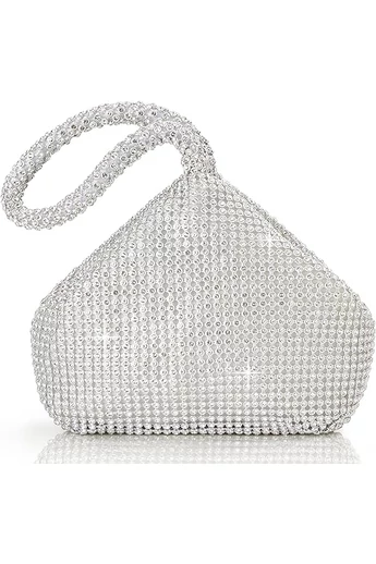 Elegantná malá strieborná kabelka Bonluo