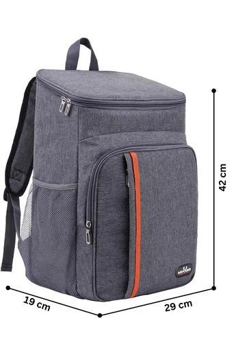 Sivý termoizolačný batoh Bonluo vyrobený z vodotesného materiálu Veľkosť 42*29*19cm