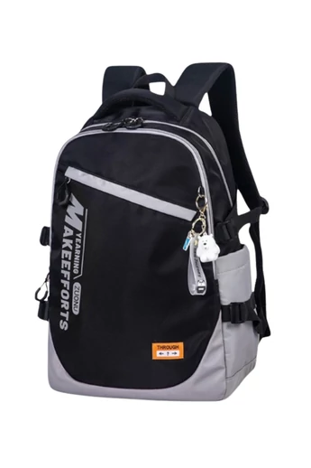Ruksak Prémiový Unisex Do Školy a Cestovanie z Ergonomickej Oxford tkaniny ZUONU Sivo Čierny 46x31x20cm