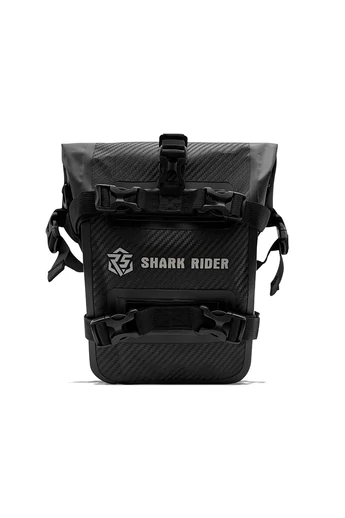 Prémiová Motocyklová Taška Bumper Shark Rider z PVC materiálu, Čierna 37×19×10cm
