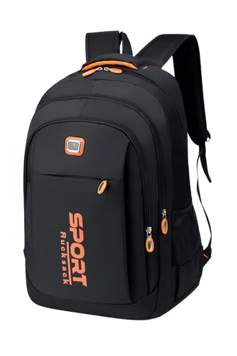 Vodotesný batoh s priehradkou na notebook 15,6" čierny s oranžovou 50*34*16cm
