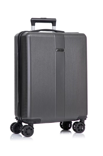 Palubný Kufor Wizzair s Tvrdými Stenami s Odnímateľnými Kolieskami, Bonluo, Sivý 55×40×20cm