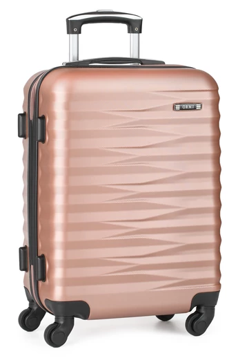 Veľký Kufor z Tvrdého ABS Materiálu s Odnímateľnými Kolieskami Rosegold 76*48*28cm