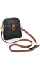 Čierna mini crossbody kabelka Bonluo vyrobená z prírodnej kože Veľkosť (20*14*8cm)