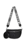 Crossbody kabelka z pravej kože s odnímateľnou peňaženkou Čierna Univerzálna Bonluo 26*15*cm 