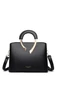 Bonluo Čiernosivá kabelka/crossbody z imitácie kože Veľkosť 21*27*13cm