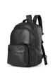  Ruksak z Pravej Čiernej Kože Unisex Bonluo s priestorom pre 15,6-palcový notebook 41*28*17cm
