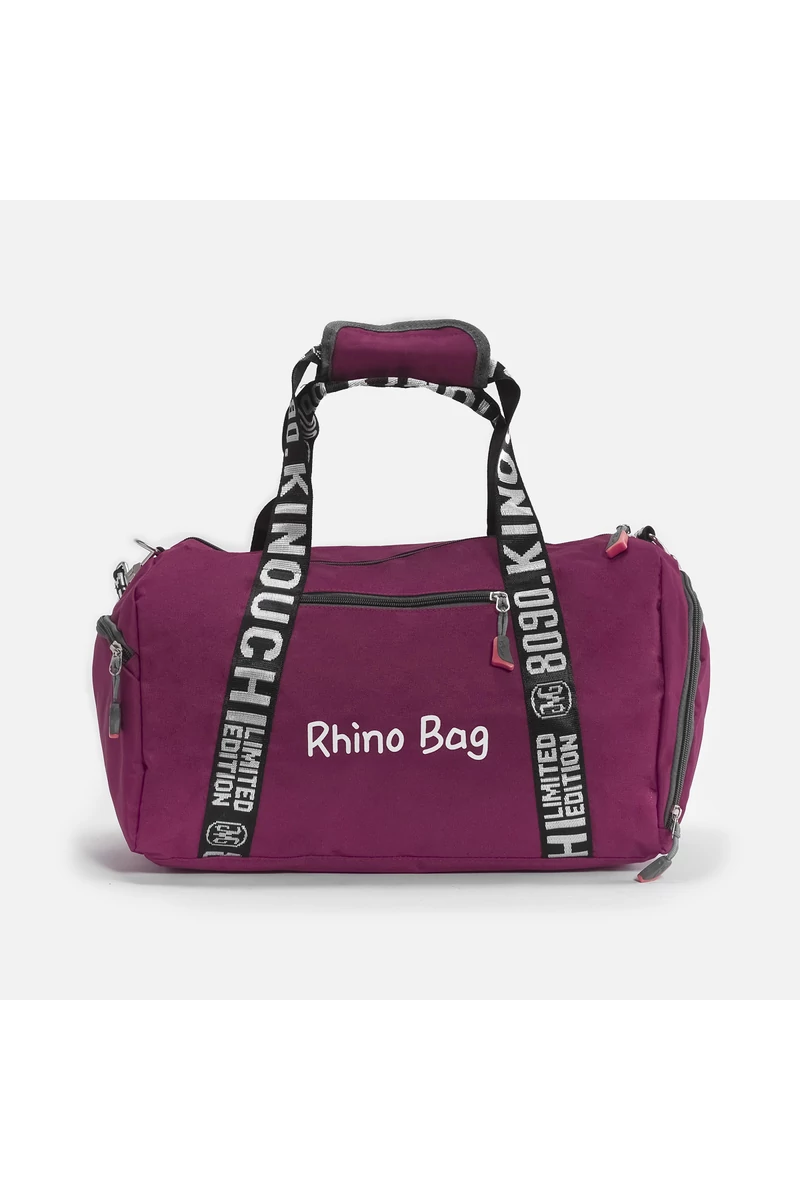 BONLUO ružová textilná športová taška s priestorom na topánky, ​​veľkosť Wizzair, Ryanair (40x25x20cm)