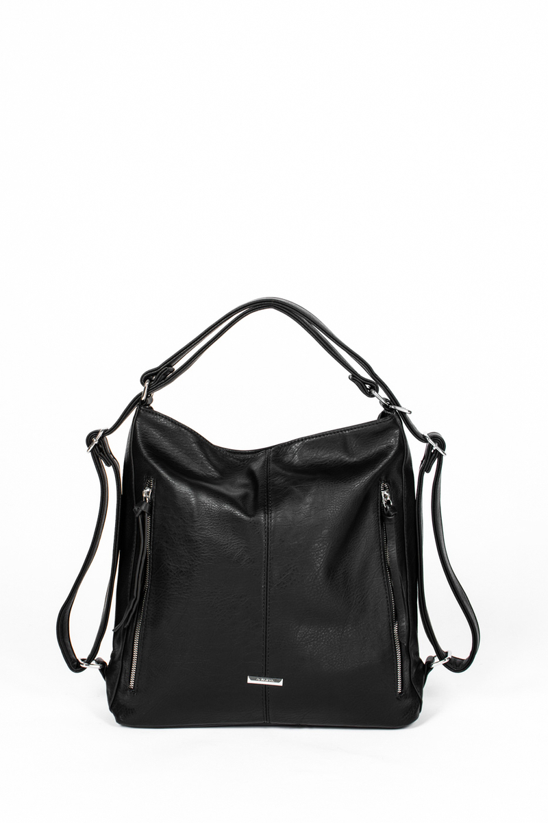 Silvia Rosa čierna taška a batoh z eko kože