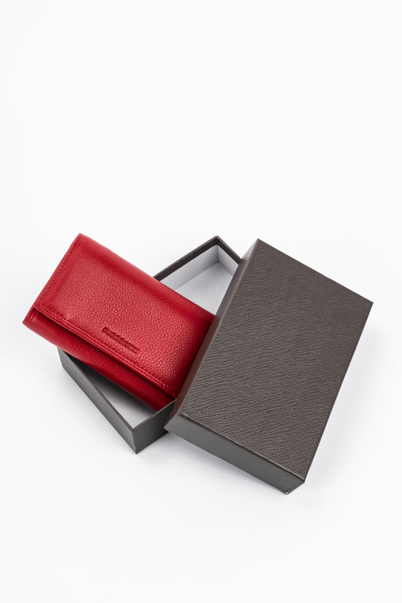 Fuerdanni červená unisex peňaženka z pravej kože