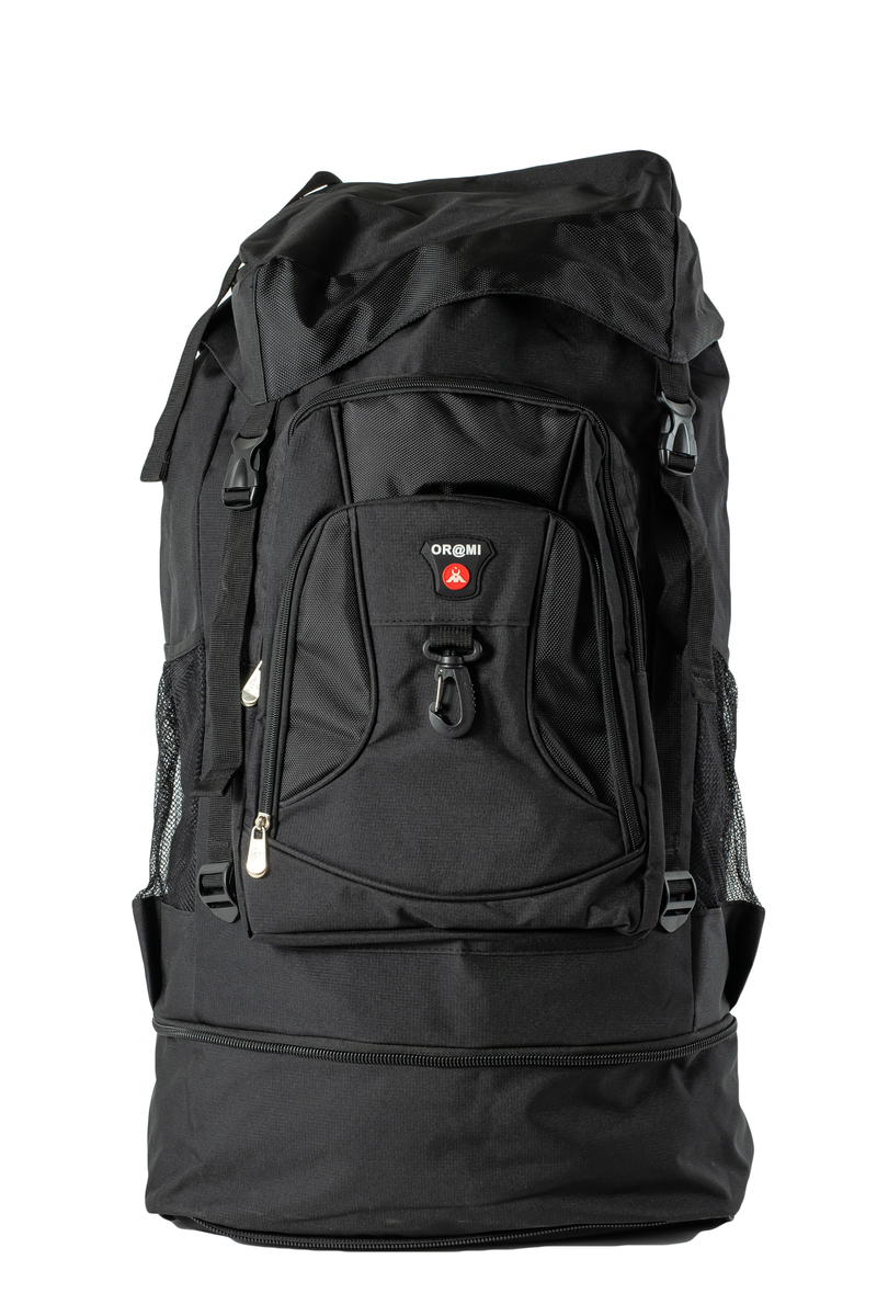 ORMI Veľký čierny turistický batoh s viacerými funkciami