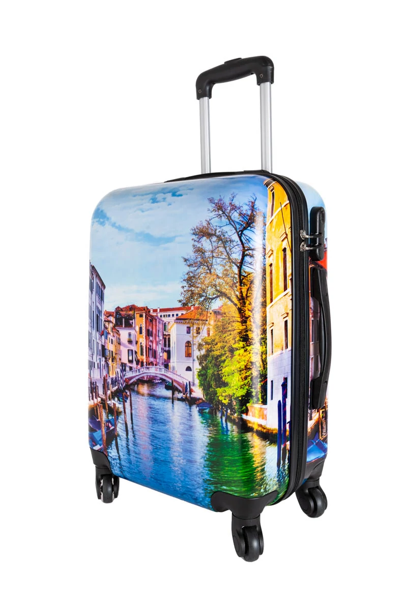 Ormi Veľký plastový kufor so vzorom Benátky (76x50x30)