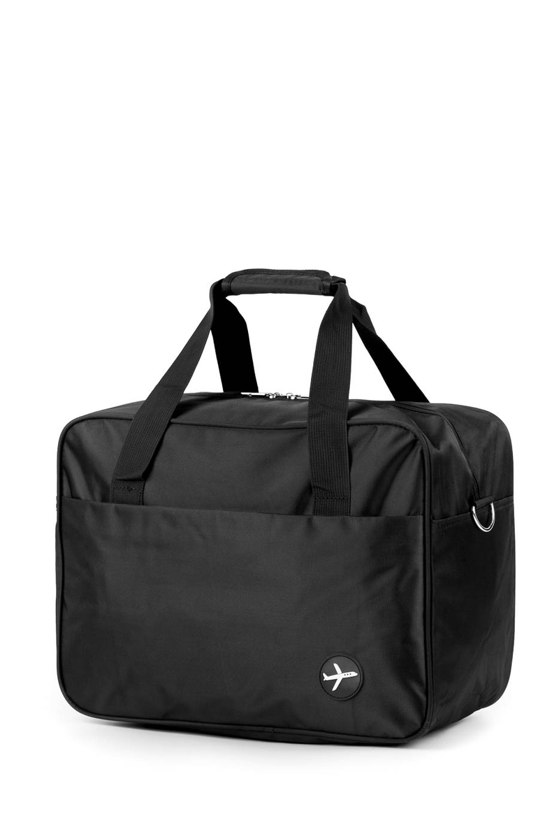 Čierna cestovná taška Wizz-air Veľkosť (40x30x20) Pripevniteľná ku kufru Vodotesný materiál